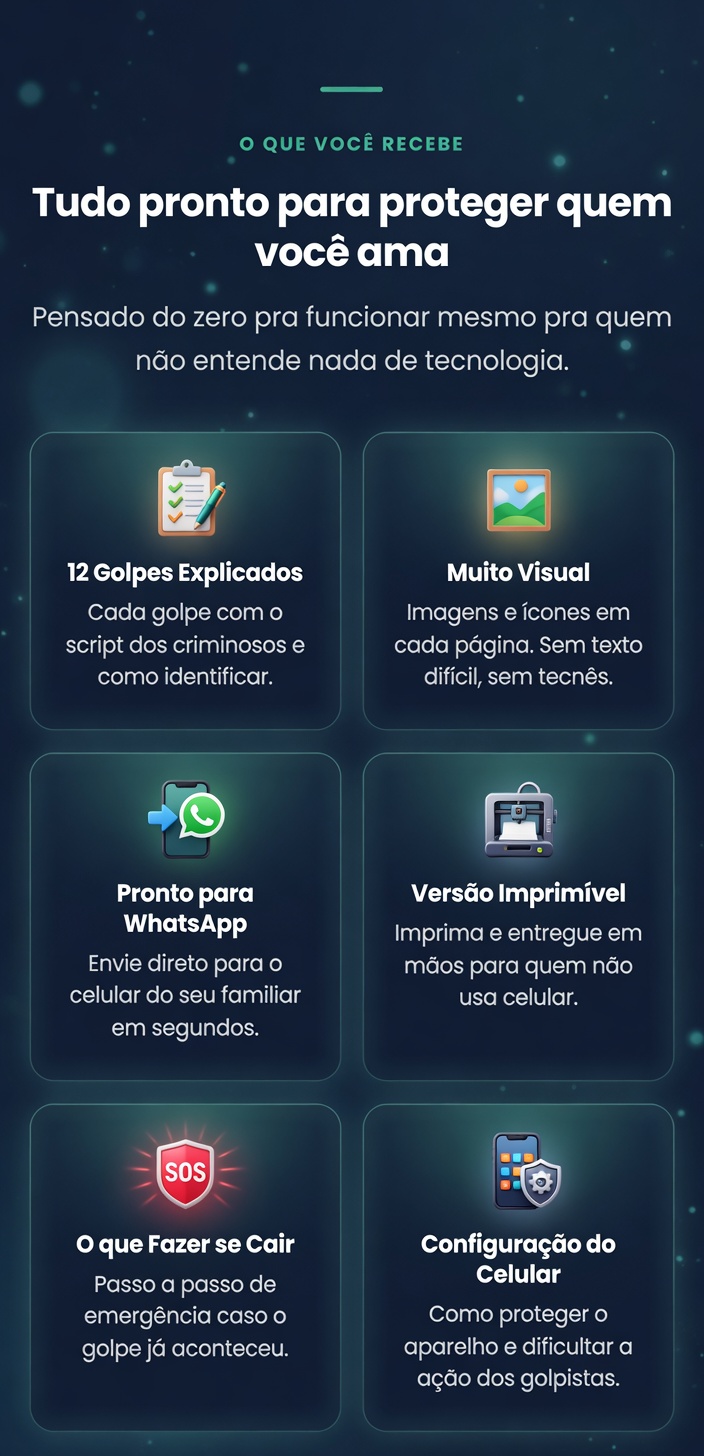 O que você recebe no Guia Proteja Quem Você Ama